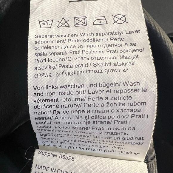 Tom Tailor Denim Black Trench Size S Lightweight Cotton Mid Length Button Front - Picture 7 of 9